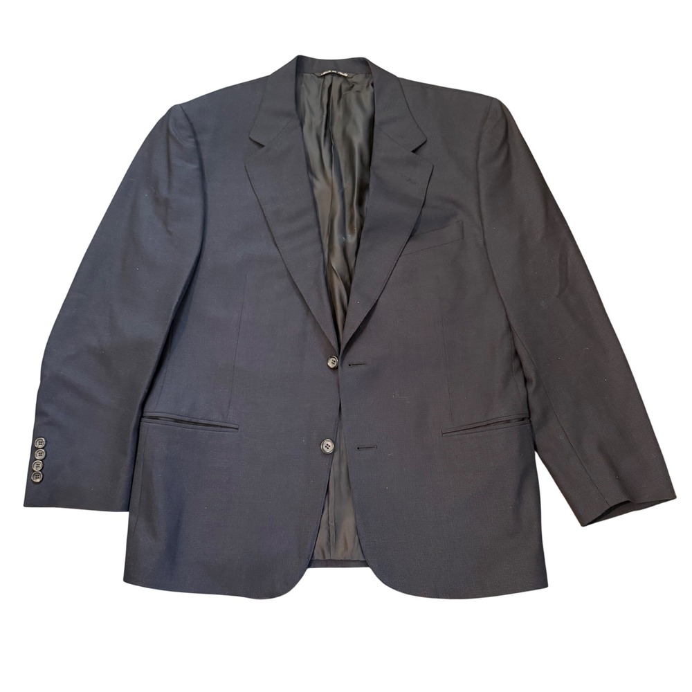 Canali Exclusive Collection Super 150s Wool Navy Blazer Made in Italy 50 7 R